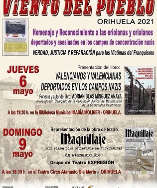 Este jueves se iniciarán las Jornadas de Memoria Histórica en la Biblioteca Municipal María Moliner organizadas por el Ateneo Viento del Pueblo