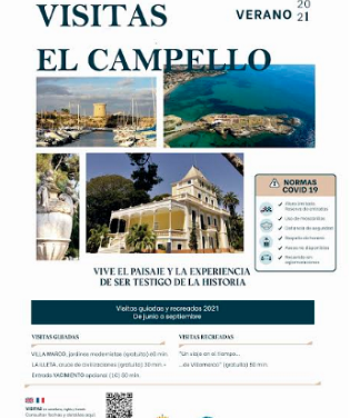 Las visitas gratuitas guiadas y recreadas a Villa Marco y La Illeta de El Campello arrancan el 19 de junio en tres idiomas