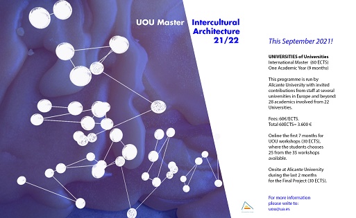 La Universidad de Alicante crea el Máster «Estudios Arquitectónicos Interculturales» con la colaboración de 28 académicos de 22 universidades europeas