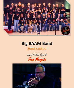 Concierto gratuito de latin jazz en la Villa Romana de l’Albir con la Big BAAM Band y Estiu Festiu
