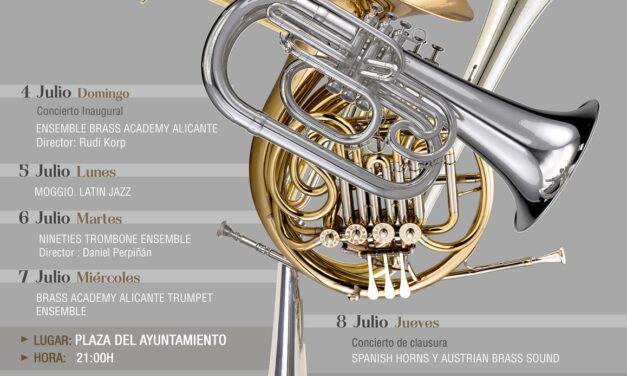 La Plaza del Ayuntamiento de Alicante albergará cuatro conciertos gratuitos con música de viento – metal los días 4, 5, 6 y 7 de julio