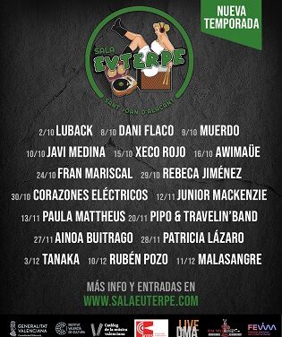 Sala Euterpe resiste y presenta su nueva temporada de otoño 2021 con nuevos conciertos
