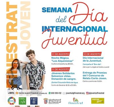 Finestrat celebra el día internacional de la juventud con una semana de actividades
