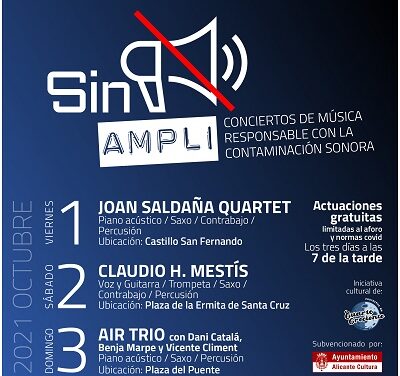 Aquest cap de setmana gaudeix de “Sense Ampli”, un cicle de concerts de música responsable amb la contaminació sonora