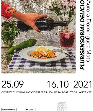 La exposición “Plurisensorial Delicioso”, de Aurora Domínguez, releva a la muestra sobre la basura espacial en Las Cigarreras