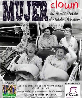 Dones de Posidònia inaugura en El Campello “Mujer clown, del humor sentido al sentido del humor”