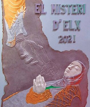 José Fuentes representa la unión del alma y cuerpo de la Virgen en el cartel del Misteri de 2021