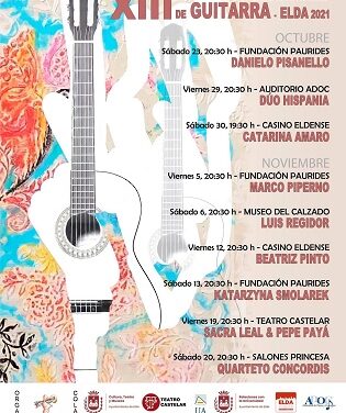 Les Jornades Internacionals de Guitarra d’Elda celebren la seua edició número 13 reprenent els concerts amb públic