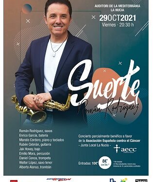 Román Rodríguez con banda de músicos invitados presenta “Suerte” en La Nucía