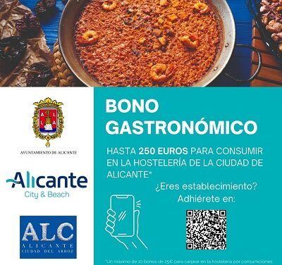El Patronato de Turismo de Alicante lanza el “Bono Gastronómico” para reactivar el consumo en la hostelería alicantina