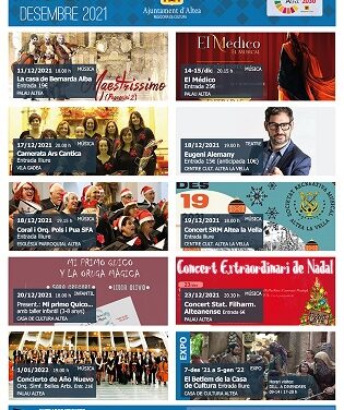 La música protagoniza la programación cultural de Altea en este mes de diciembre