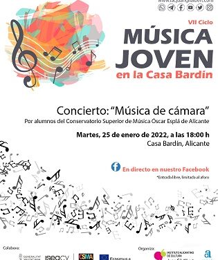 La Casa Bardín retoma los ciclos musicales con alumnado del Conservatorio de música Óscar Esplá