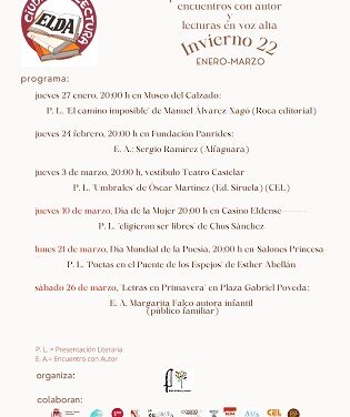 El ciclo “Elda, Ciudad de Lectura” arranca este jueves en el Museo del Calzado con la presentación de ‘El camino imposible’