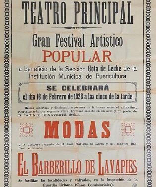 L’exposició sobre el 175 aniversari del Teatre Principal es divideix en quatre seccions per a il·luminar aquest “far” de vida cultural