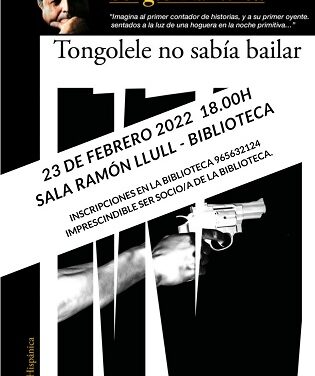 Sergio Ramírez presentarà el 23 de febrer a El Campello el seu llibre “Tongolele no sabia bailar”