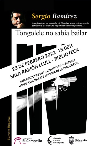 Sergio Ramírez presentará el 23 de febrero en El Campello su libro “Tongolele no sabía bailar”