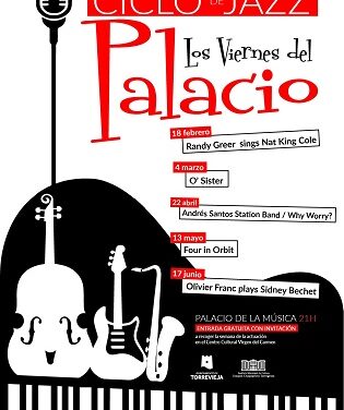 Gran cartel internacional para la III edición del Ciclo de Jazz “LOS VIERNES DEL PALACIO”
