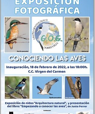 Este viernes se inauguró la exposición fotográfica “Conociendo las aves” en Torrevieja