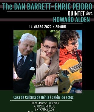 El guitarrista Howard Alden actúa en Dénia con el quinteto de Dan Barrett y Enric Peidro en el ciclo Dilluns amb Jazz