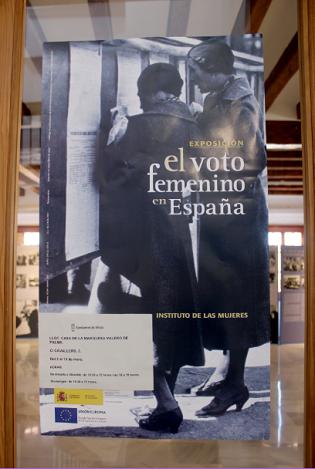 Exposición sobre el voto femenino en España en la Casa de la Marquesa Valero de Palma de Dénia