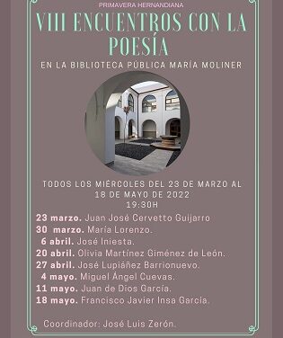 Olivia Martínez Giménez de León recitará este próximo miércoles en la Biblioteca Pública Municipal “María Moliner” de Orihuela