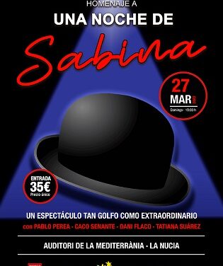 Homenaje a una Noche de Sabina en el Auditori de la Mediterrània de La Nucia este domingo