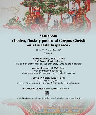 La UA dedica un seminari al Corpus Christi com a teatre, festa i poder