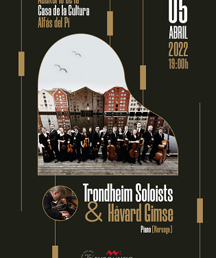 La orquesta noruega Trondheim Soloists y el pianista Havard Gimse ofrecerán el martes un concierto en l’Alfàs del Pi