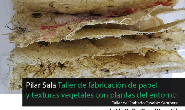 El Instituto Juan Gil-Albert organiza un taller para la fabricación manual de papel con la artista Pilar Sala