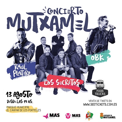 Los  Secretos, OBK i DJ Raúl Platero actuen el 13 d’agost a Mutxamel