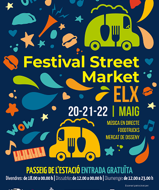 Torna “Elx Street Market’’ amb 14 foodtrucks i 22 llocs de mercat ambulant