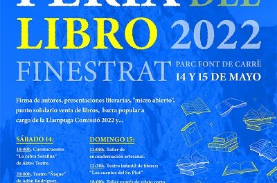 Finestrat celebra aquest cap de setmana la seua fira del llibre amb més de 30 autors, teatre i animació per a tots els públics