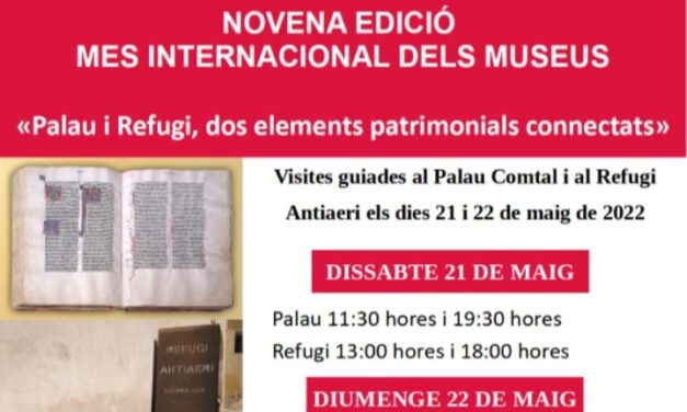 Novena EDICIÓ del mes internacional del museus – Museu Municipal de Cocentaina