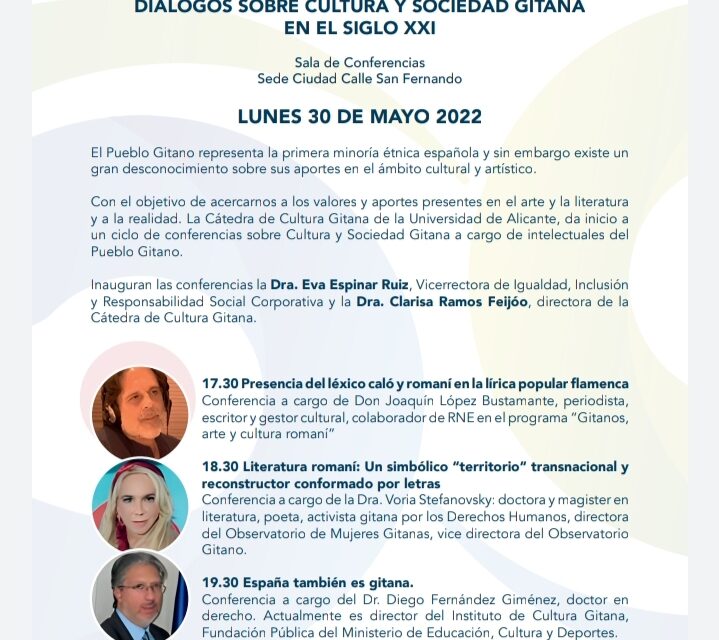 La Universidad de Alicante organiza la primera jornada “Diálogos sobre Cultura y Sociedad Gitana en el Siglo XXI”