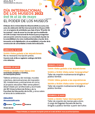 Arranca la celebración del Día Internacional de los Museos en el MUA