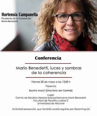 La biògrafa de Benedetti i presidenta de la seua fundació, Hortensia Campanella, al CeMaB