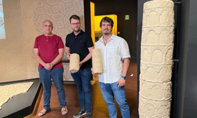 El Museu Dámaso Navarro de Petrer exposa la columna trobada en les excavacions de la plaça de Baix