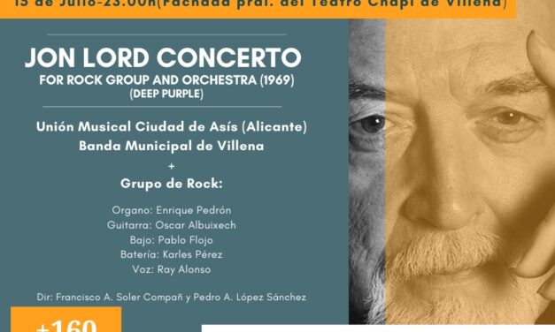 El Festival Verano de Músicas acerca a Jon Lord en un concierto para Banda Sinfónica y banda de Rock