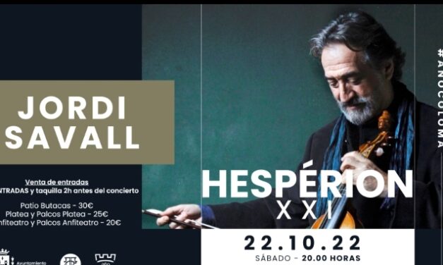 El Teatro Castelar acogerá el 22 de octubre el concierto de Jordi Savall, uno de los mayores expertos en música antigua a nivel mundial