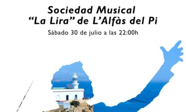 La Sociedad Musical La Lira de l’Alfàs ofrece el Concierto Estiu Festiu el sábado en la playa Racó de l’Albir
