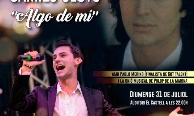 Finestrat homenajea a CAMILO SESTO con el Tributo “ALGO DE MÍ”