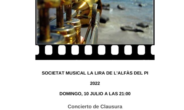 Concert de clausura del Festival de Cinema a càrrec de la Lira de l’Alfàs