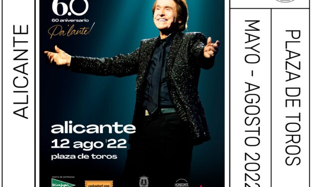 ​La Plaza en Vivo, presenta el viernes al Raphael más enérgico, en la Plaza de Toros de Alicante