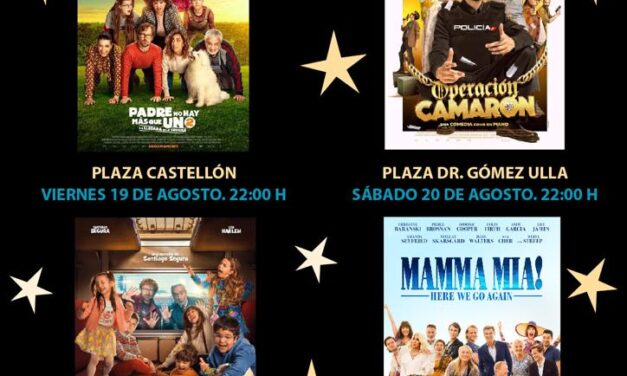 El cine sale a la calle y toma cuatro plazas de Alicante los dos últimos fines de semana de agosto