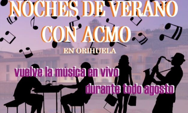 14 actuaciones conforman la campaña “II NOCHES DE VERANO CON ACMO” con artistas locales