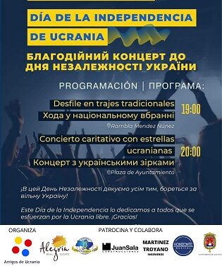 La comunidad ucraniana celebra el 24 de agosto en Alicante el “Dia de la Independencia” con una marcha cívica, manifiesto y música autóctona
