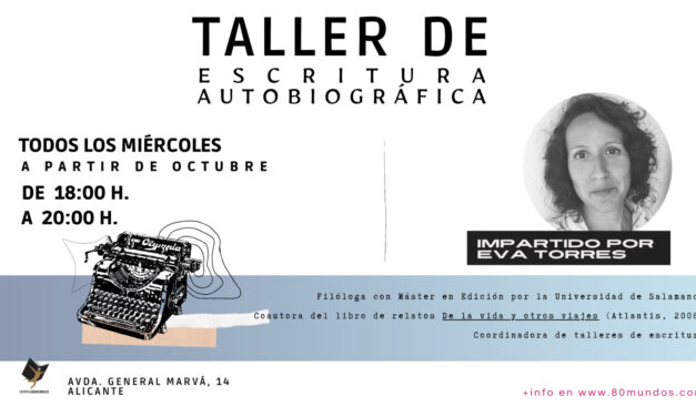 Oferta de talleres de escritura en Librería Pynchon de Alicante
