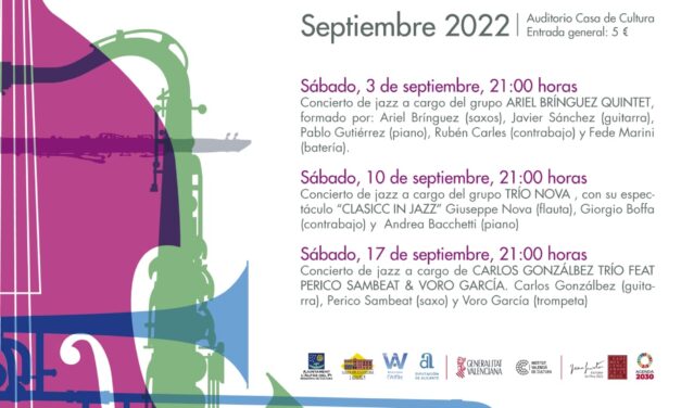 El Festival ‘L’Alfàs en Jazz’ cumplirá el próximo sábado 29 años