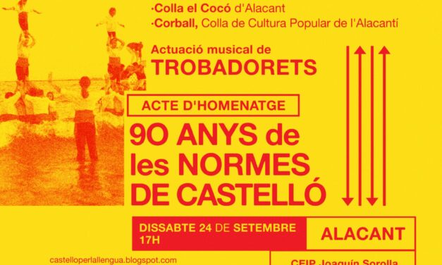 Activitats  commemoratives 90 aniversari de les Normes de Castelló