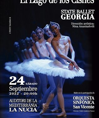 El Ballet de Georgia representará “El Lago de los Cisnes” en La Nucía